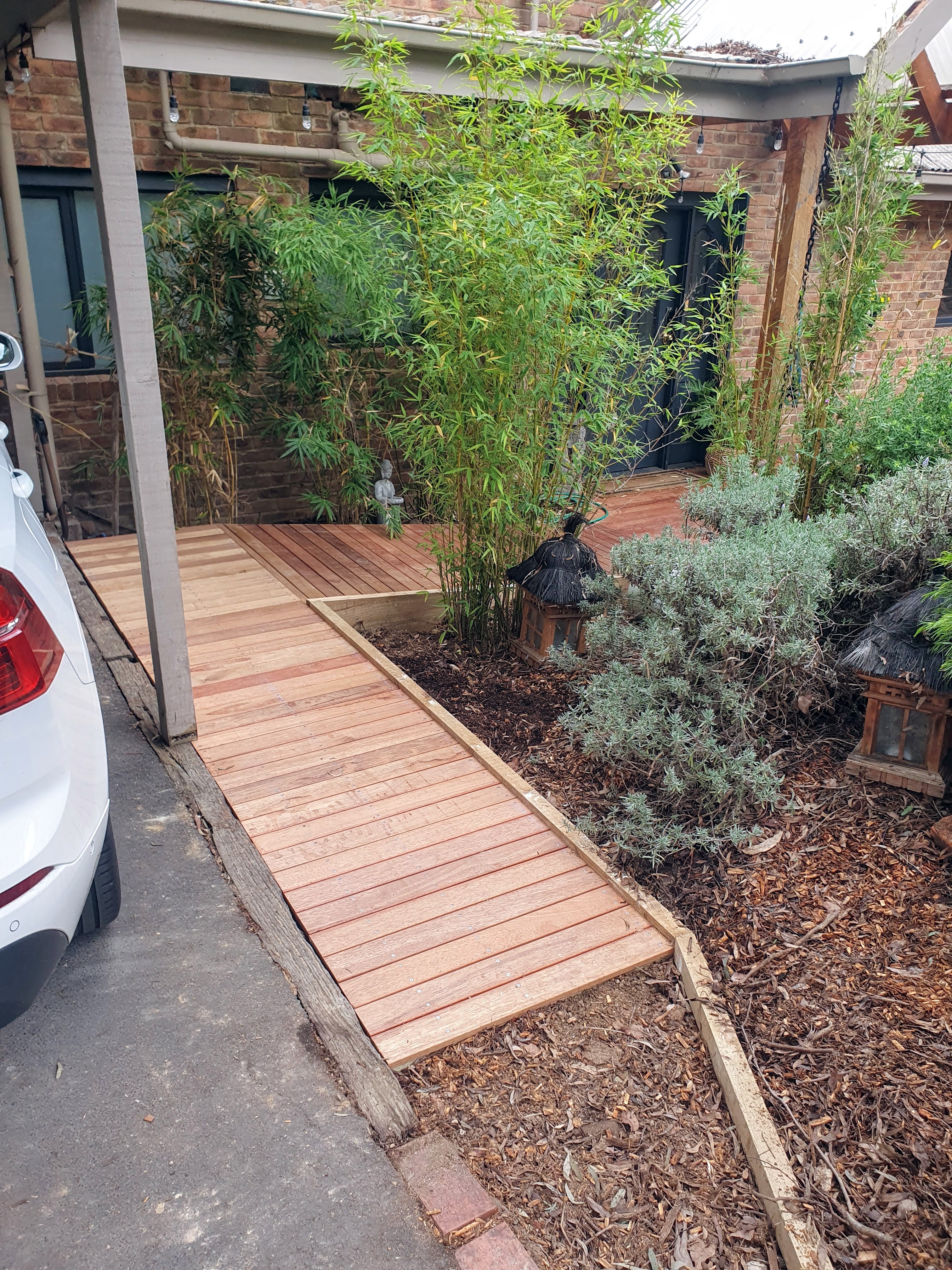 New timber deck build completed for a residential property in the northern suburbs